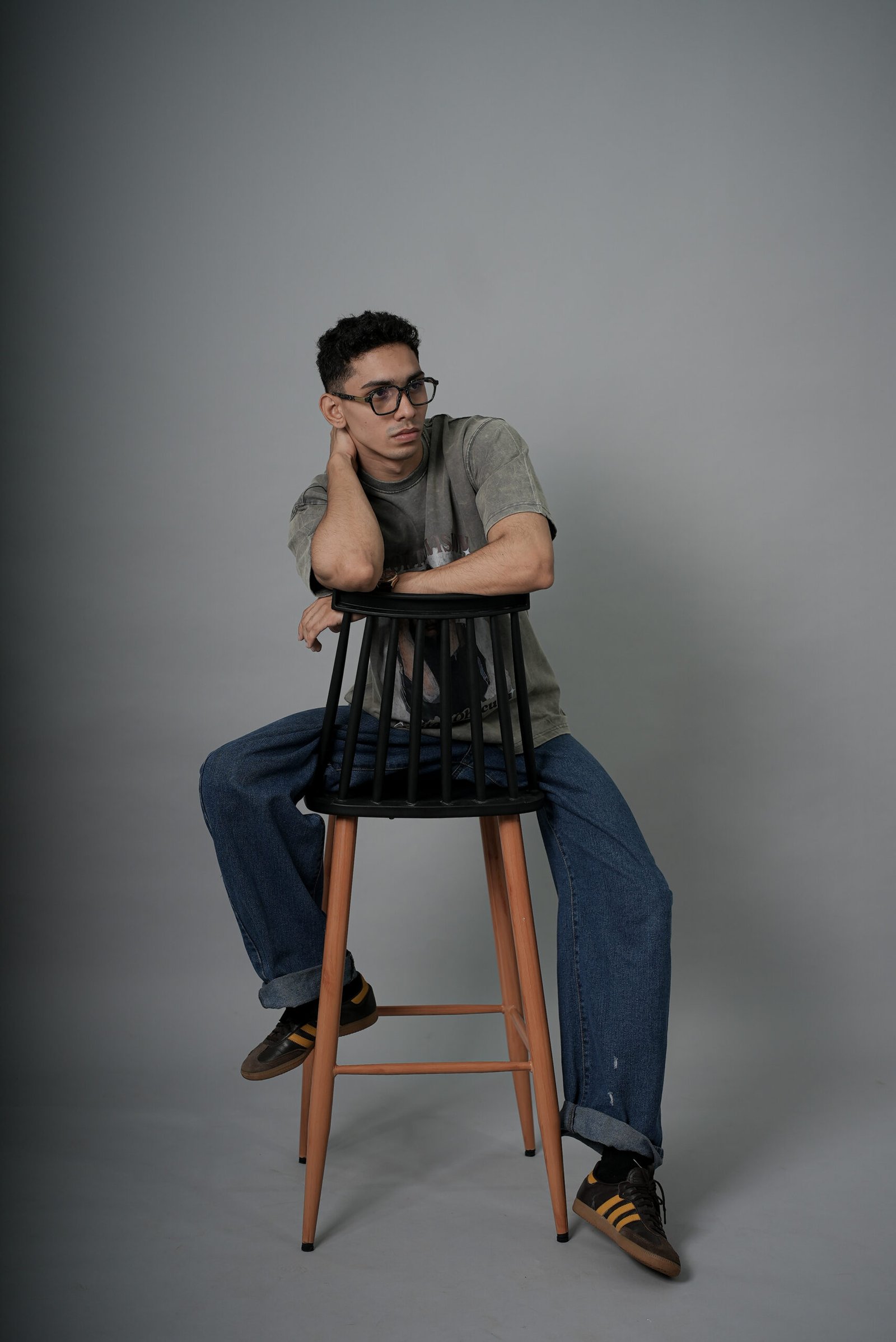 Distorted Vision Washed Tee – Grey - Image 5