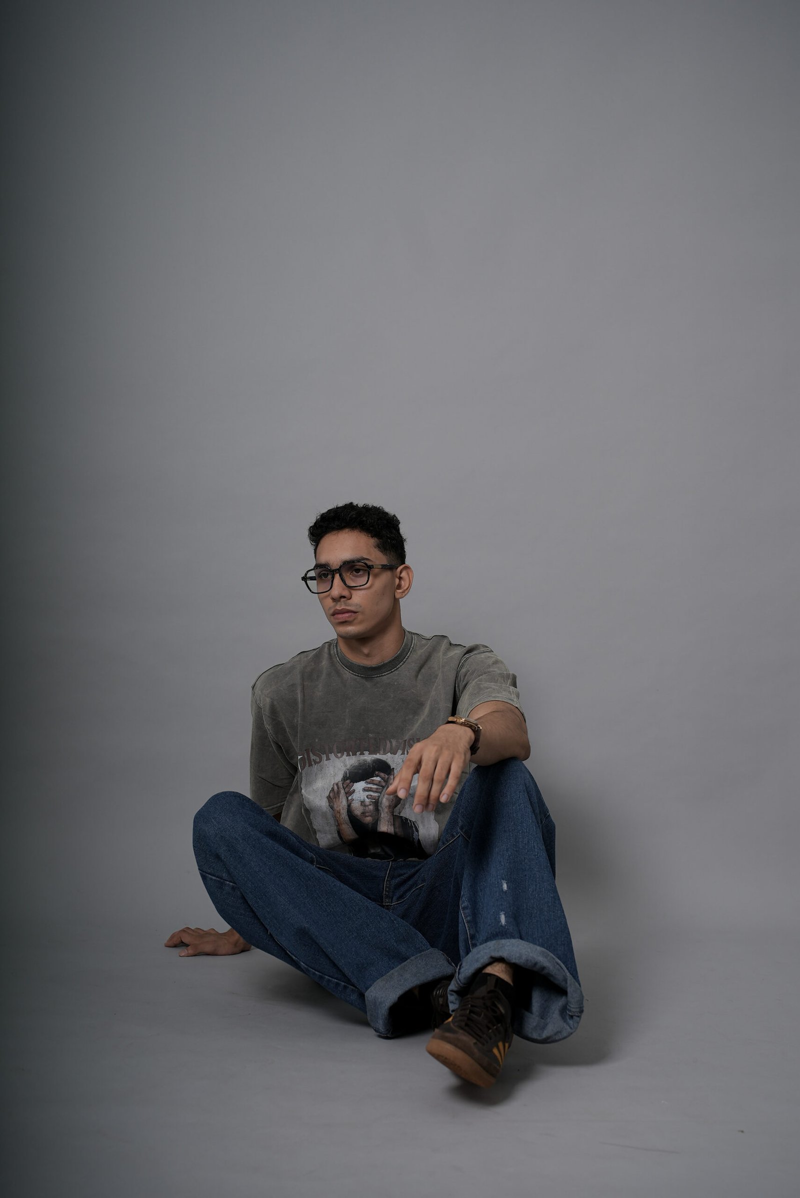 Distorted Vision Washed Tee – Grey - Image 7