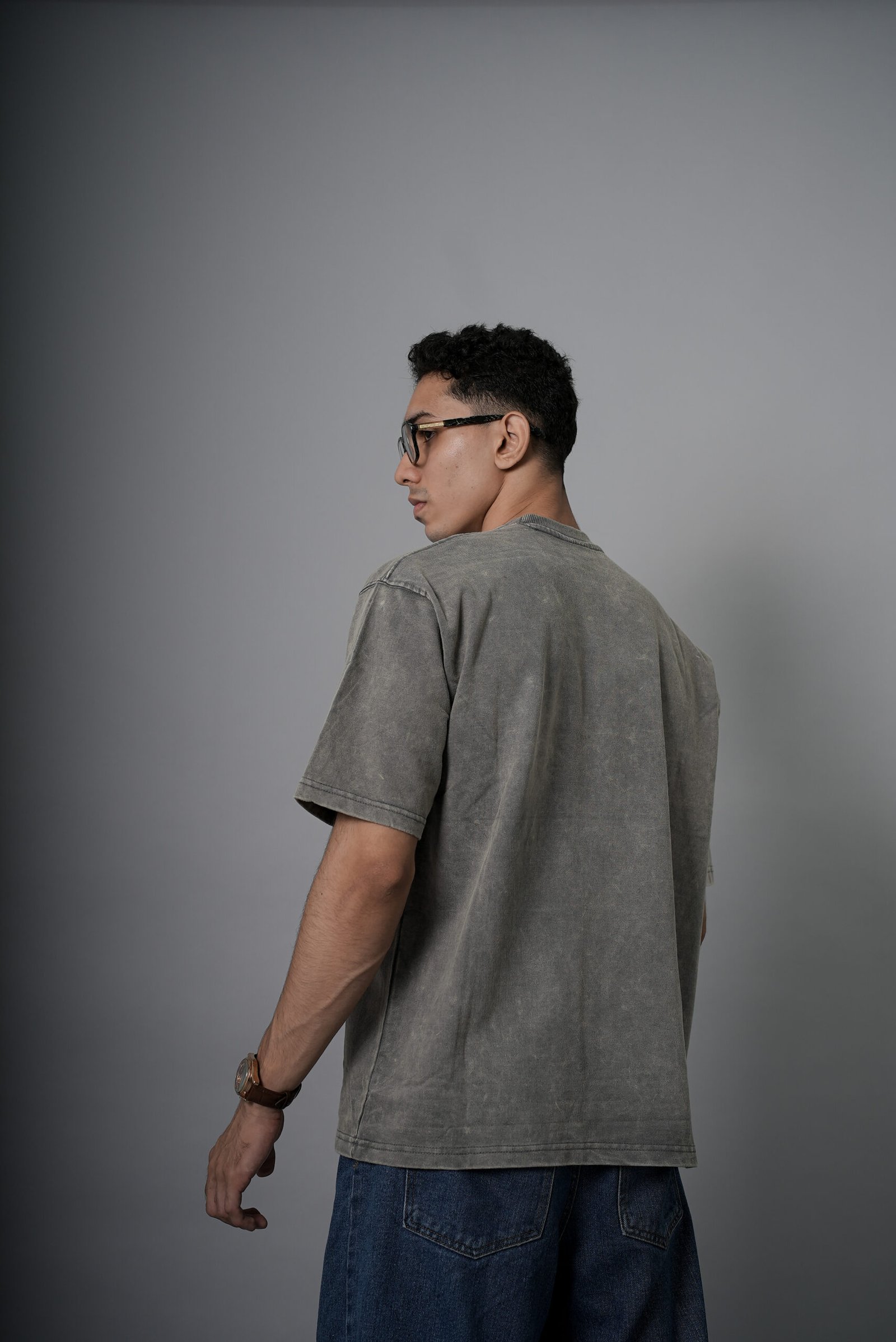 Distorted Vision Washed Tee – Grey - Image 9