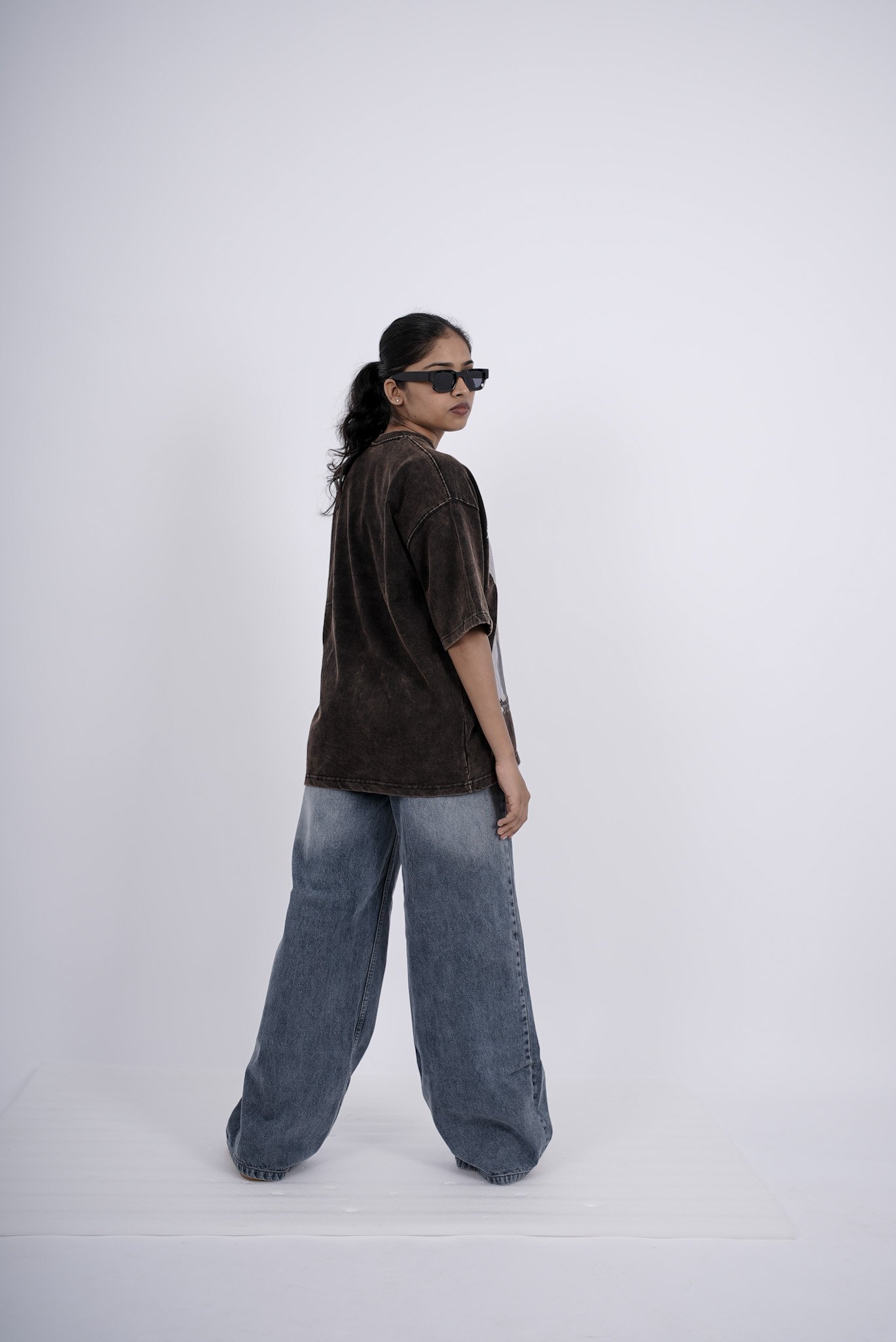 Distorted Vision Washed Tee – Brown - Image 7