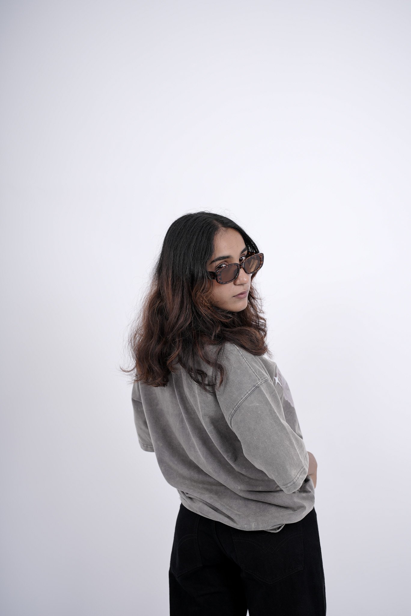 Distorted Vision Washed Tee – Grey - Image 10