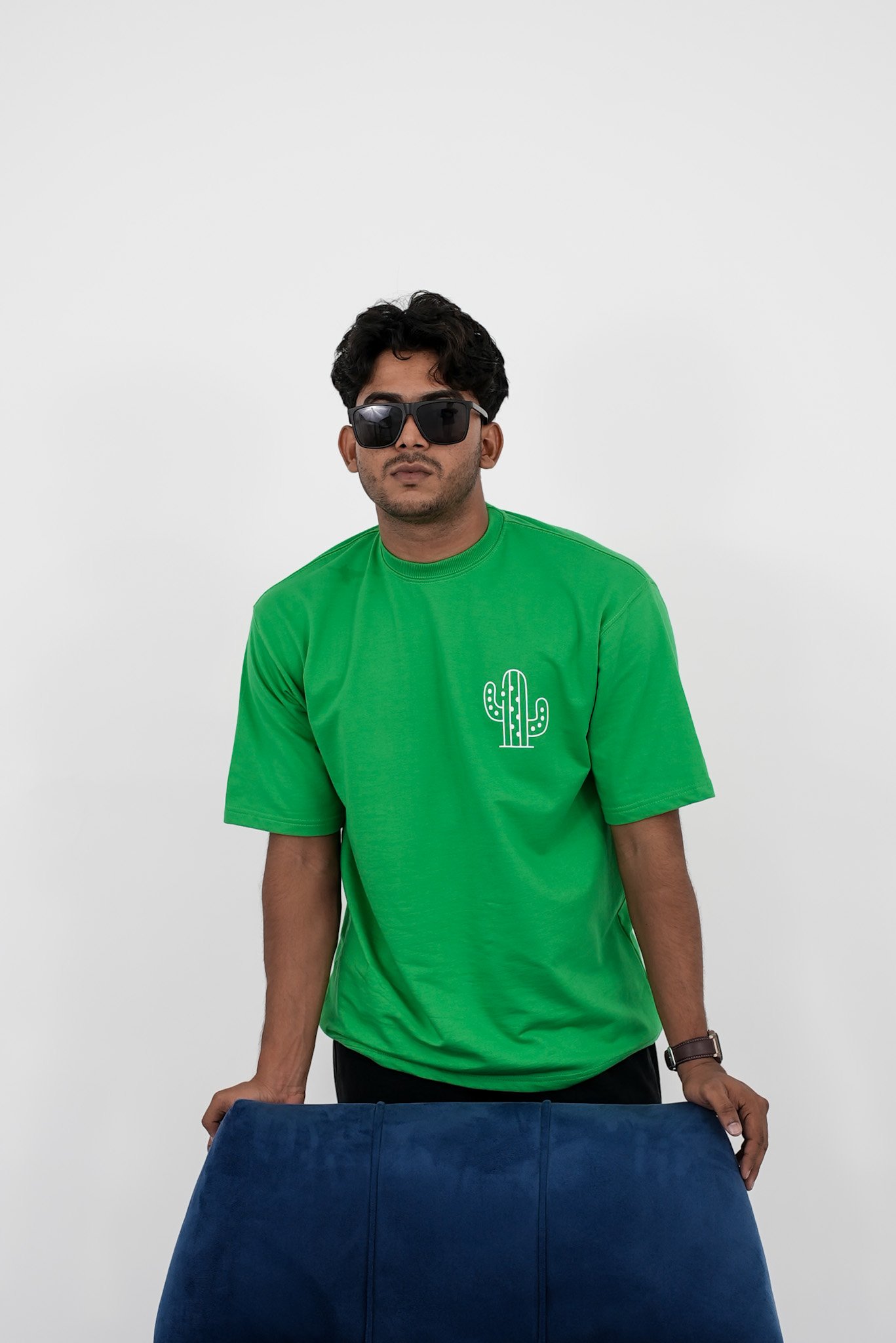 Good Things Take Time Premium Oversized Tee – Green - Image 2