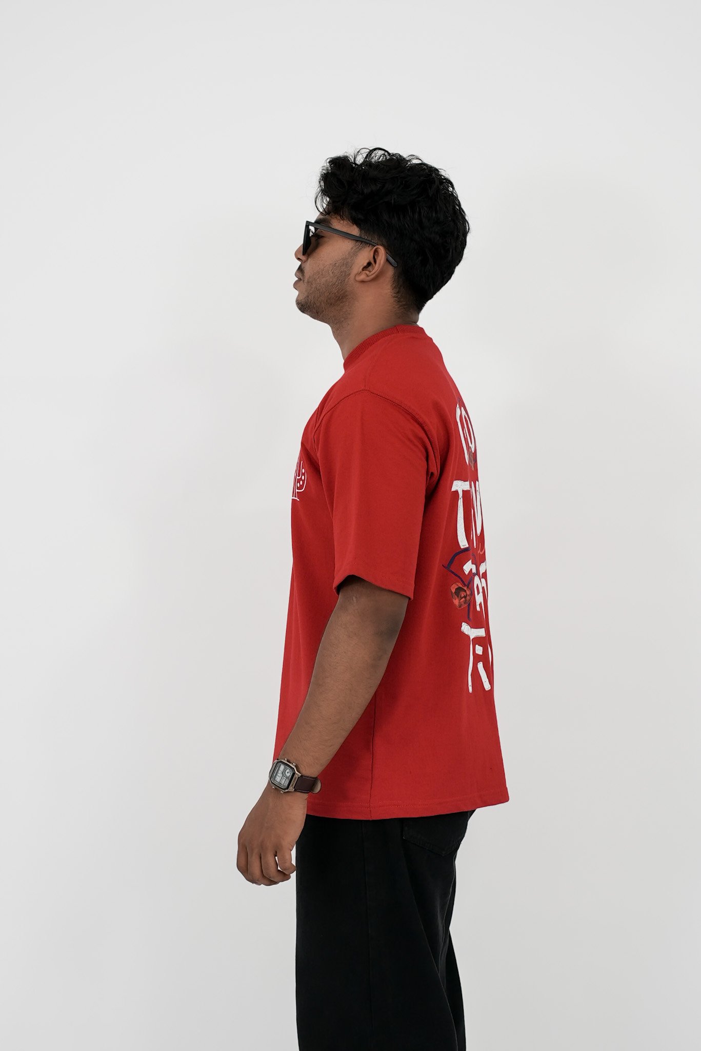 Good Things Take Time Premium Oversized Tee – Red - Image 4
