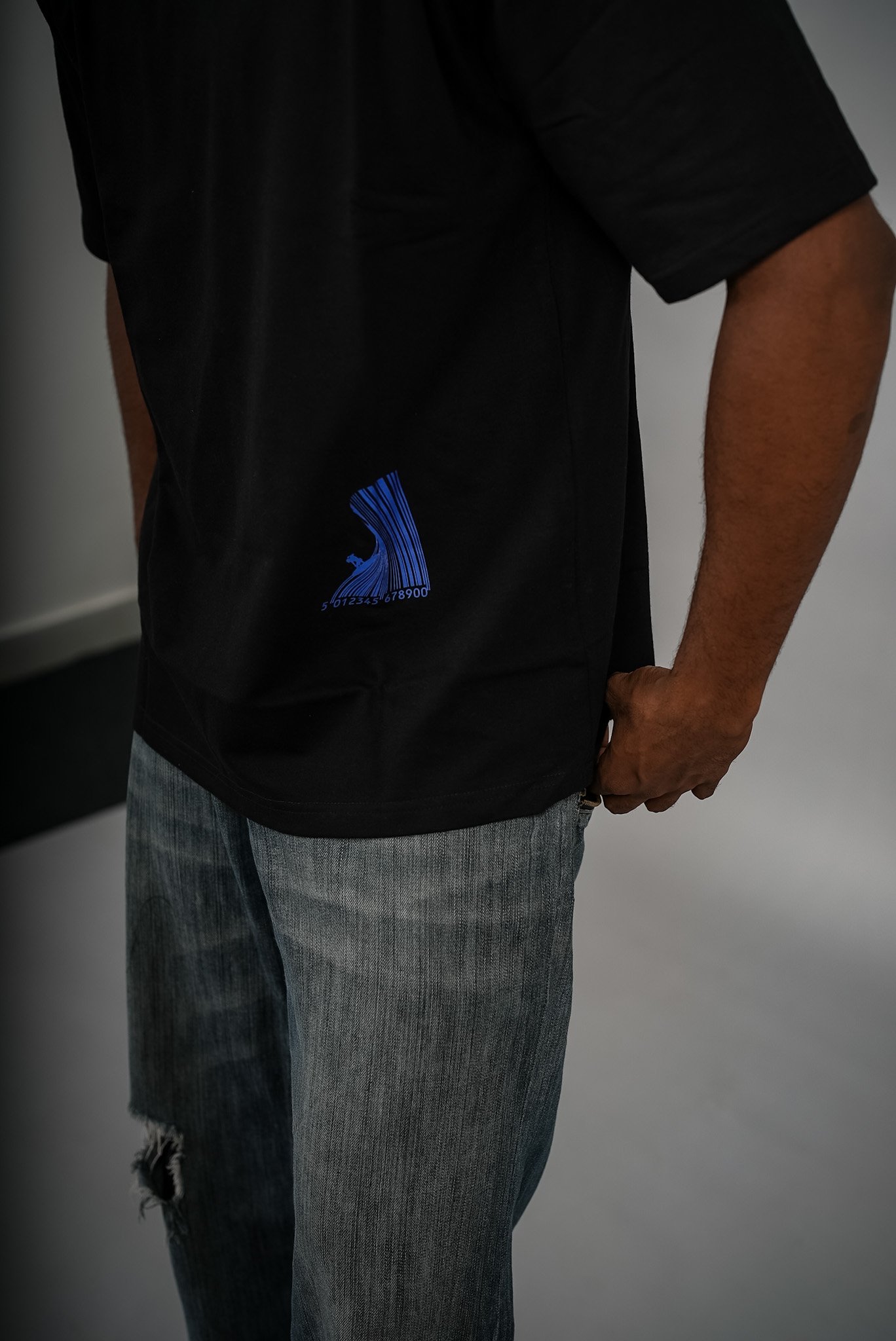 No Bad Waves Premium Oversized Tee – Black - Image 10