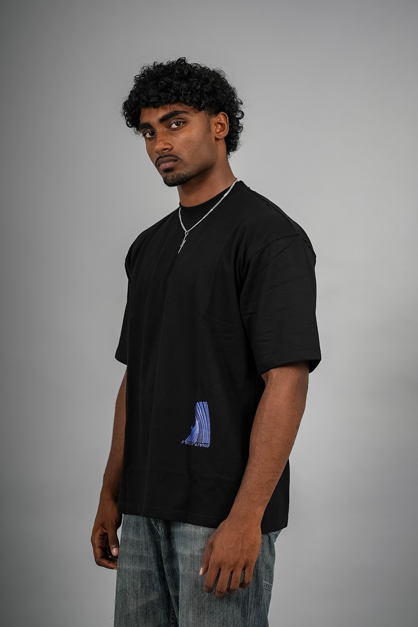 No Bad Waves Premium Oversized Tee – Black - Image 3