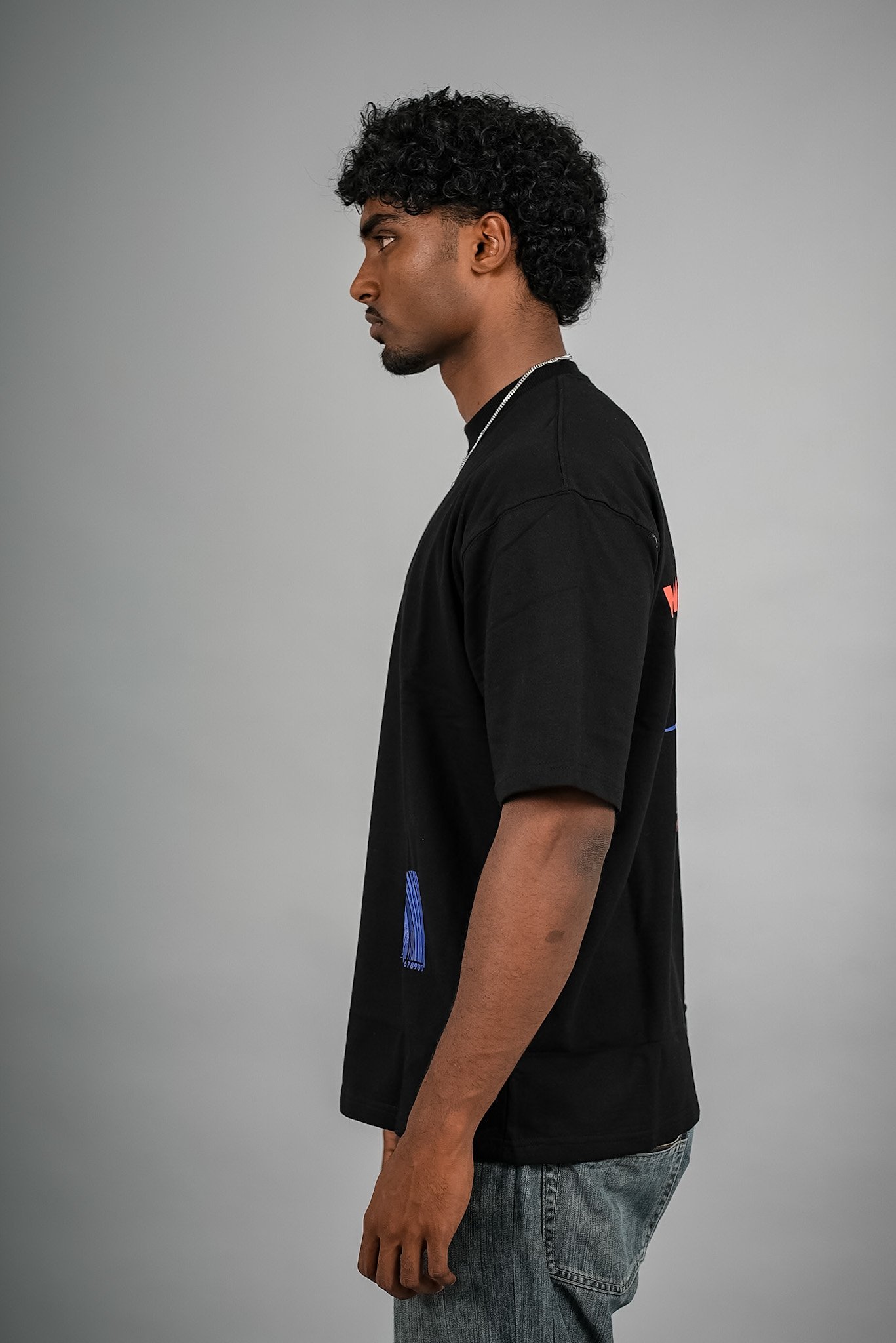 No Bad Waves Premium Oversized Tee – Black - Image 2